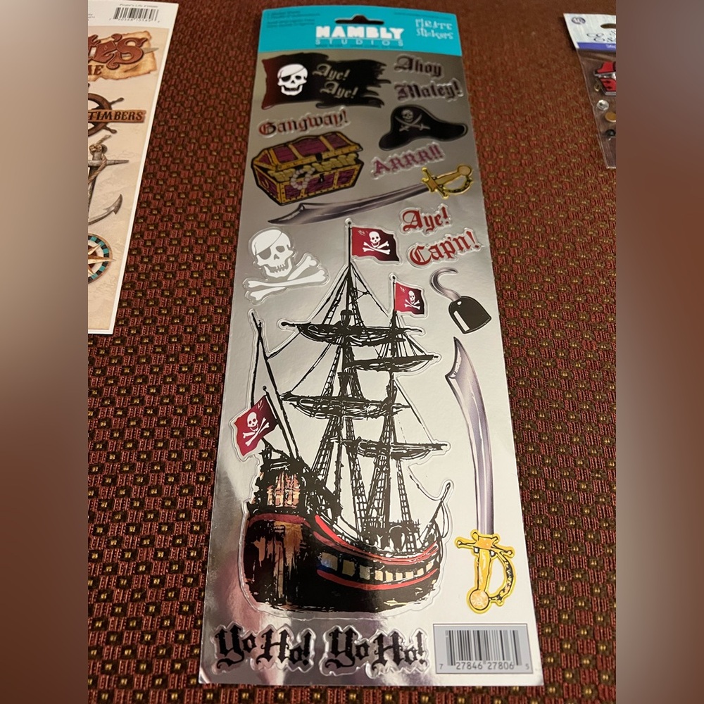 Pirate Assorted Scrapbook Stickers - Picture 4 of 7